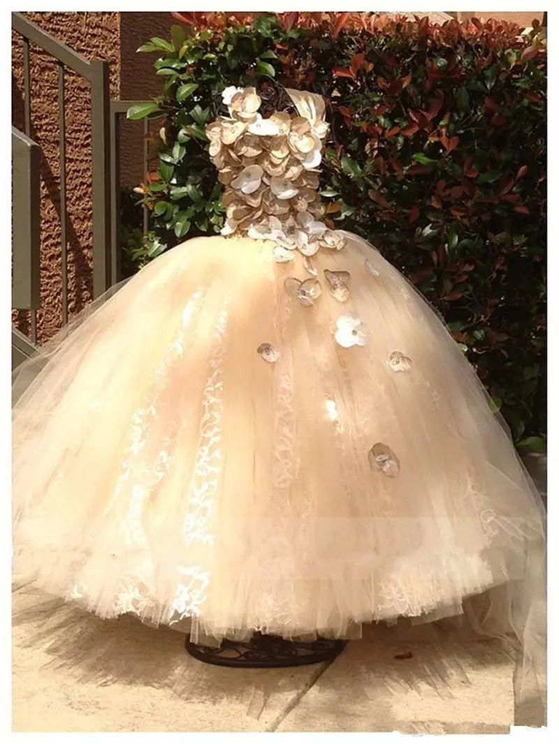 ivory and gold flower girl dresses