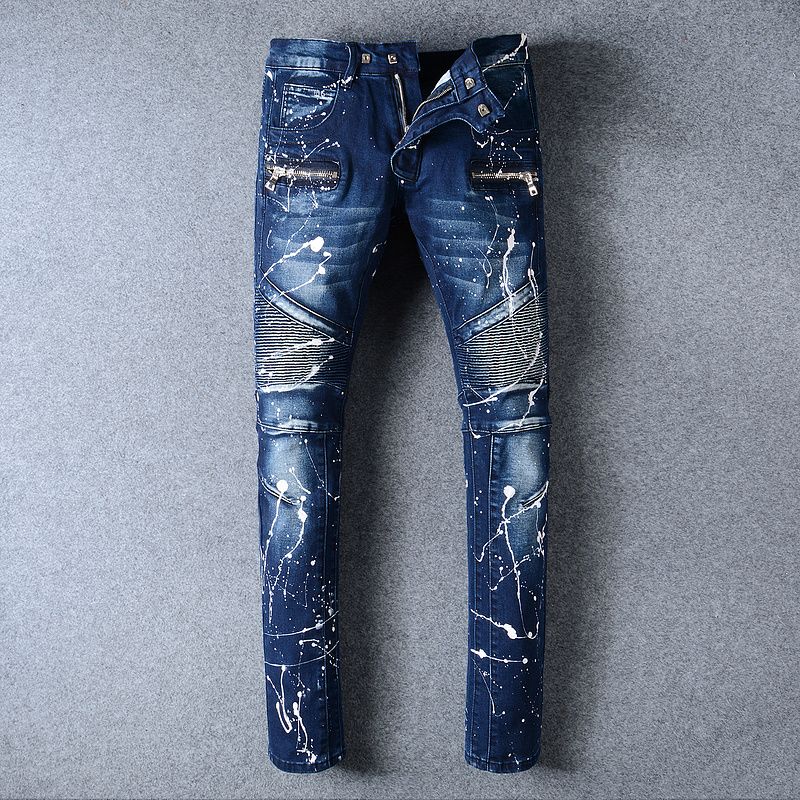 Acquistare 2017 Cristallo Robin Zipper Jeans Uomo Classici Motociclista  Jeans Lavaggio Con Borchie Cowboy Denim Sottile Pantaloni Con Le Ali Della  Bandiera Americana Jean Mens Skinny Pa Economico | Consegna Veloce E