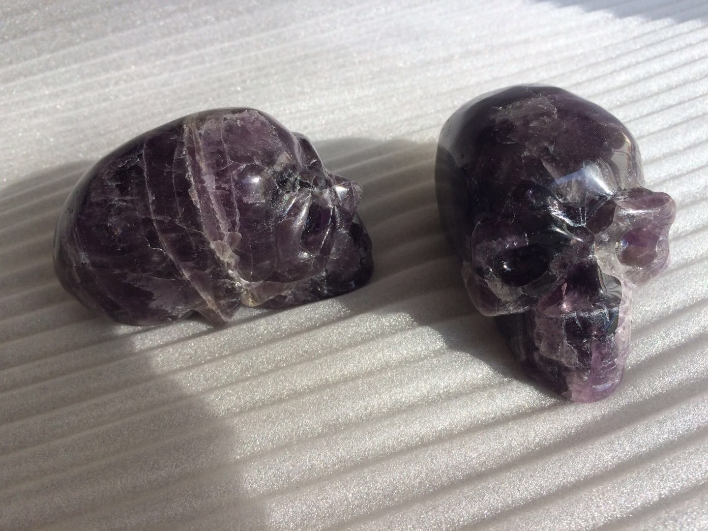Natural Hand Carved Skull Natural Crystal Healing Gemstone/%Carving Specimen Nz