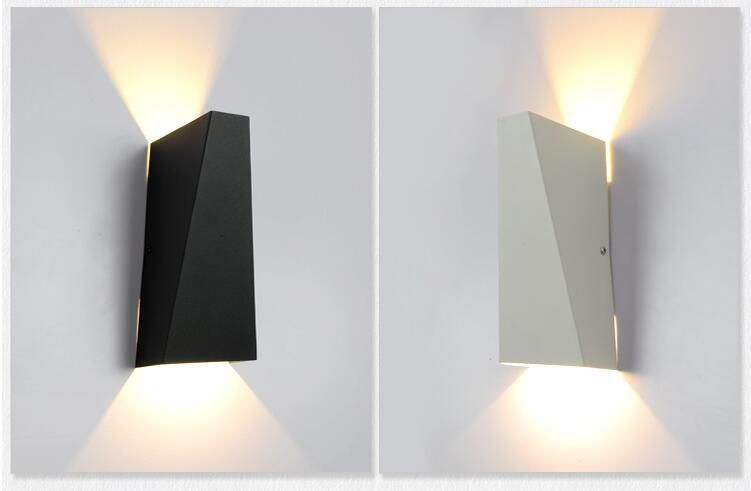 2019 10w Led Modern Light Up Down Wall Lamp Square Spot Light Sconce Lighting Home Indoor Wall Lights Outdoor Waterproof Wall Lamps Black White From