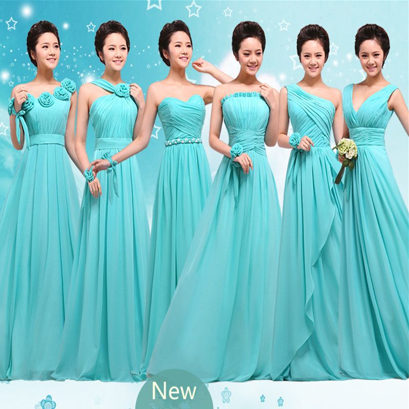 long chiffon bridesmaid dresses