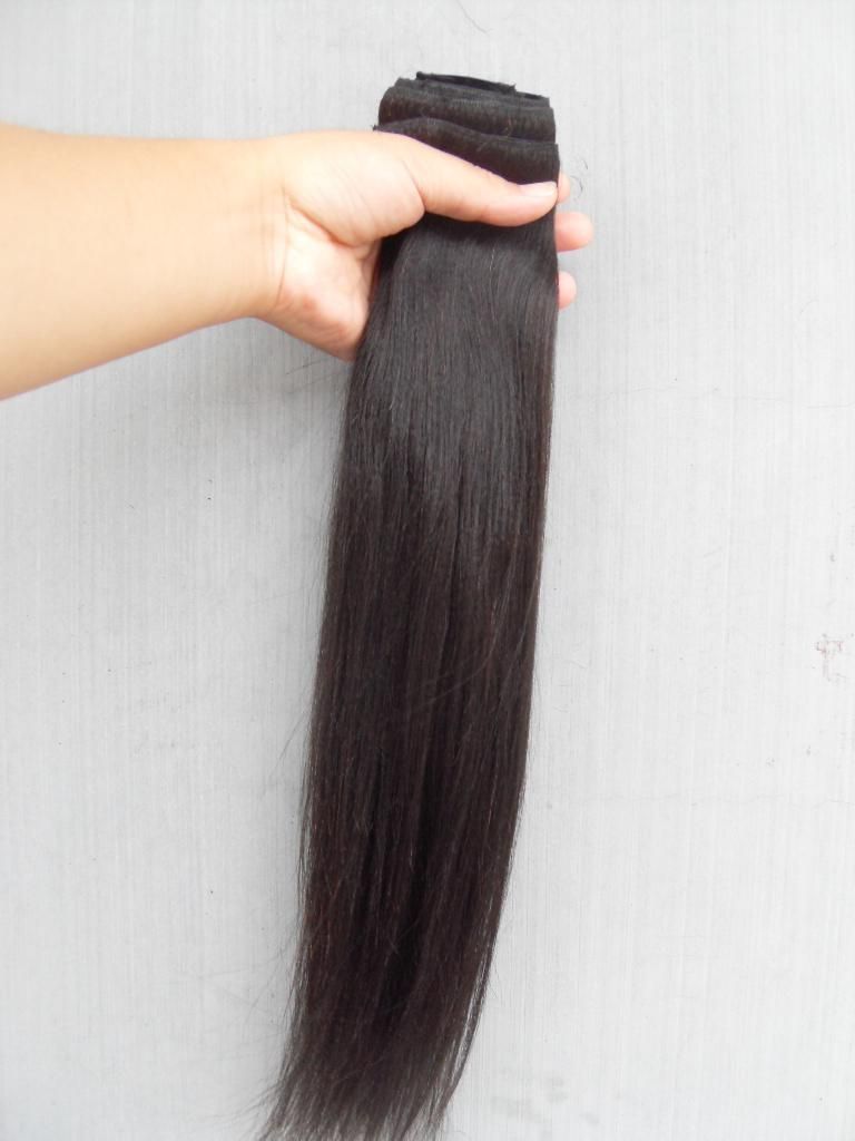 dark brown hair clip in extensions 9 pieces