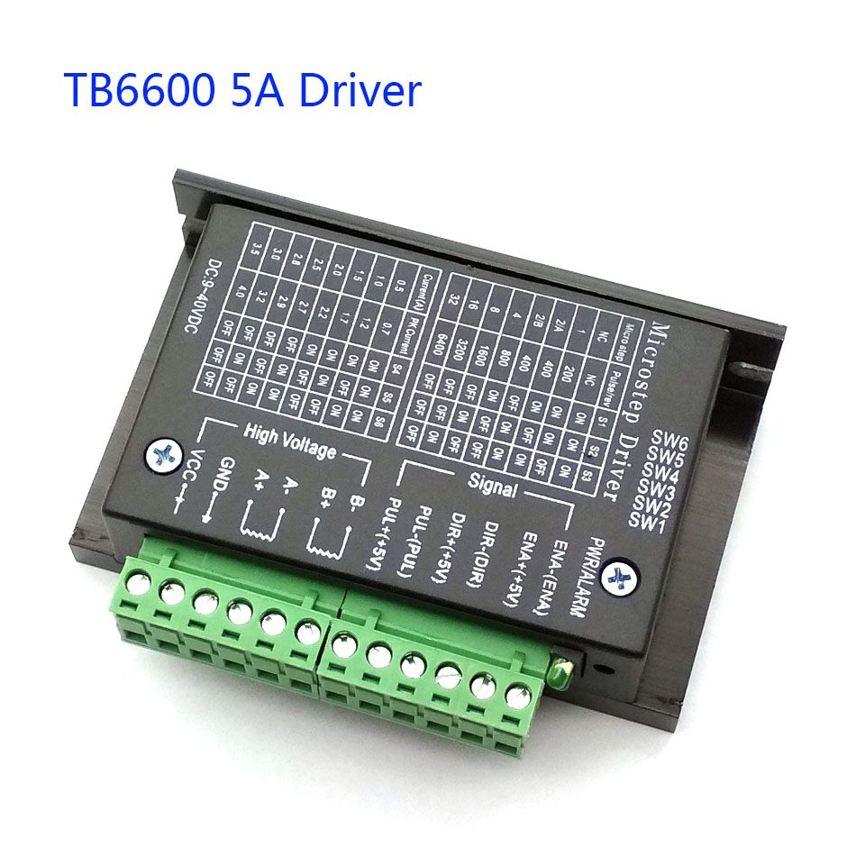 CNC Single Axis TB6600 0.2-5A Two Phase Hybrid Stepper Motor Driver Controller N