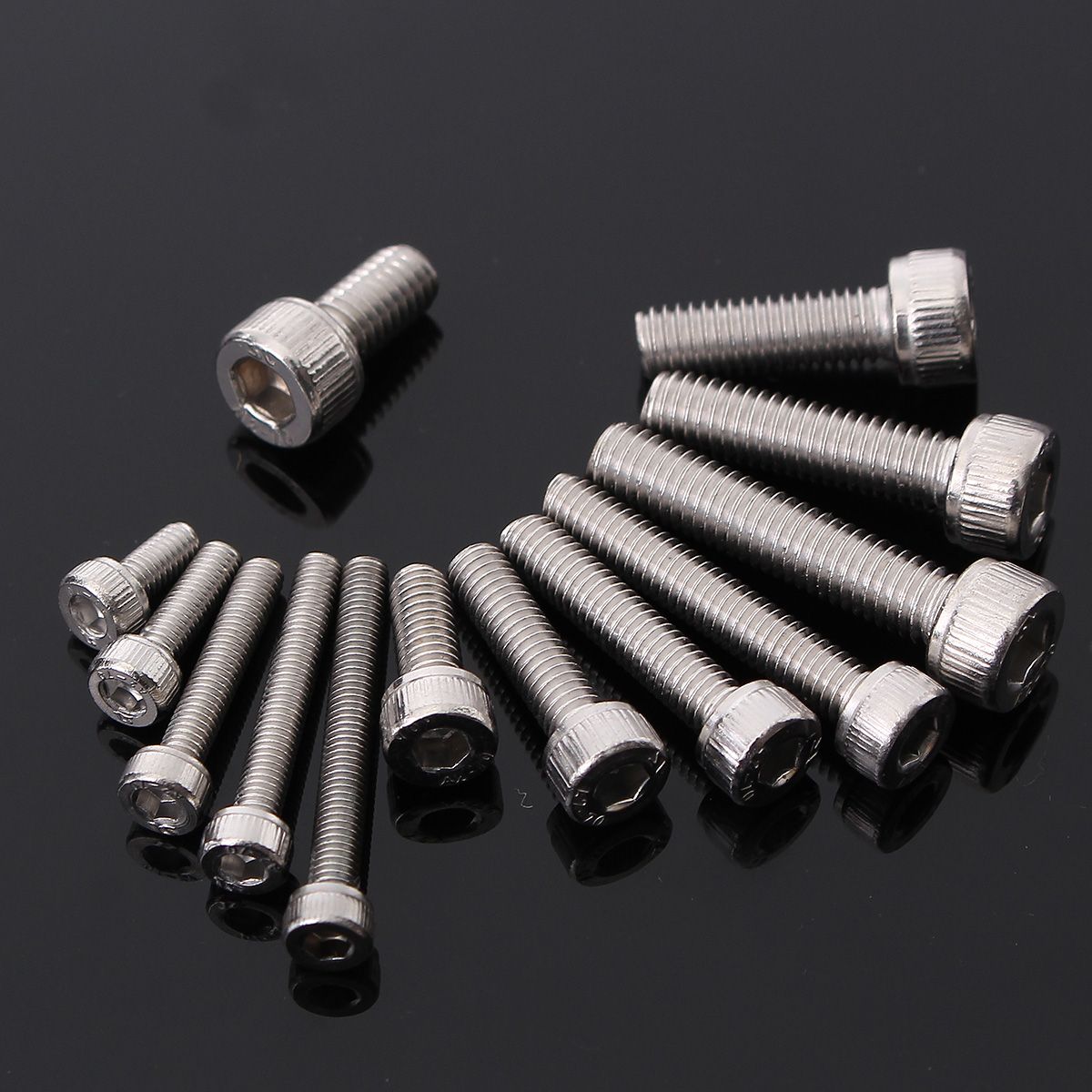 270 ASSORTED PIECE STAINLESS STEEL M3 M4 M5 ALLEN KEY SOCKET CAP HEAD BOLT KIT