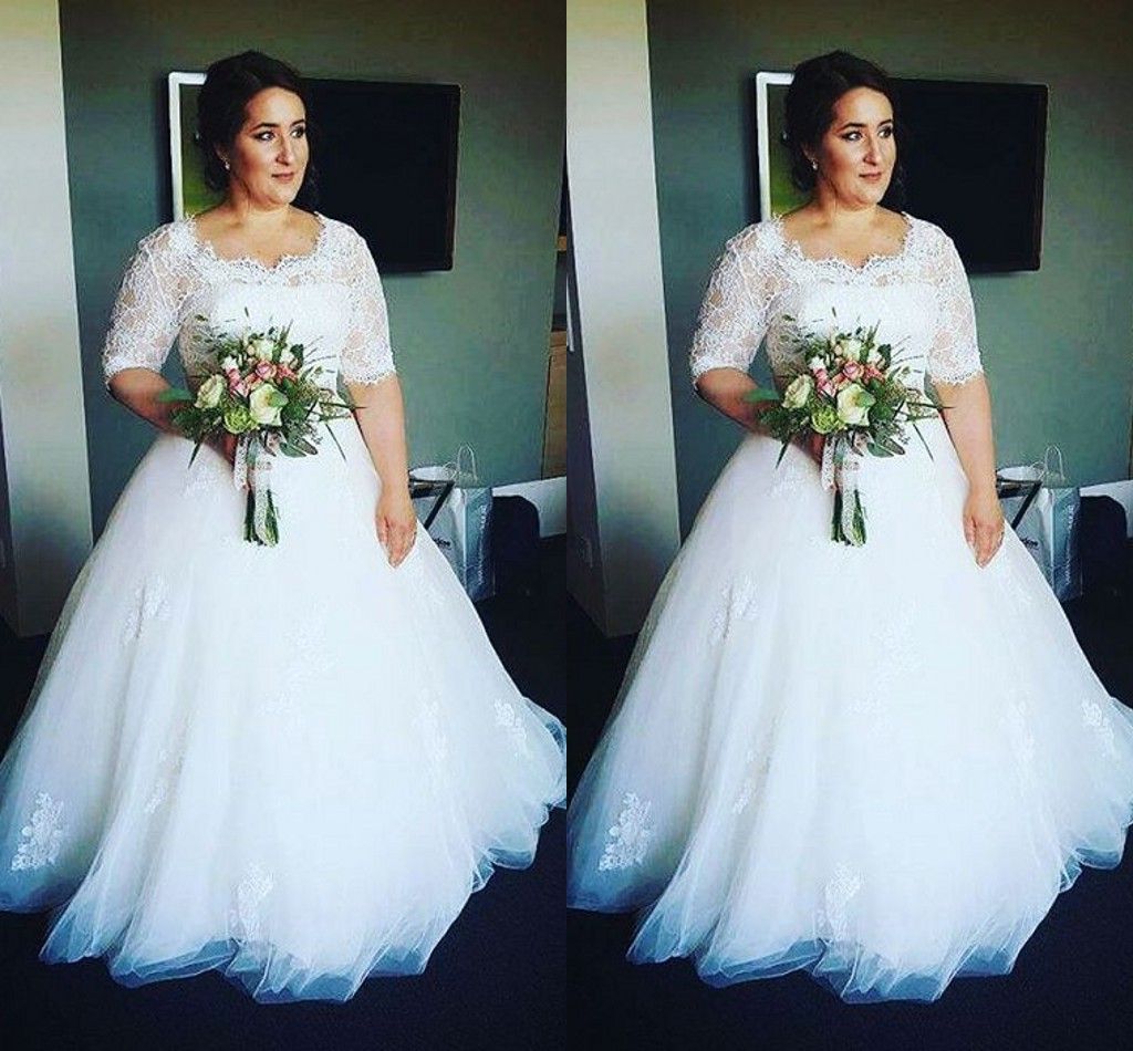 Half Sleeve Plus Size Bridesmaid ...