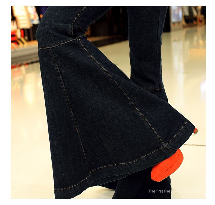 plus size super flare jeans