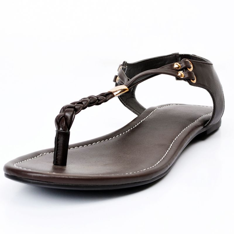 ladies black flip flops