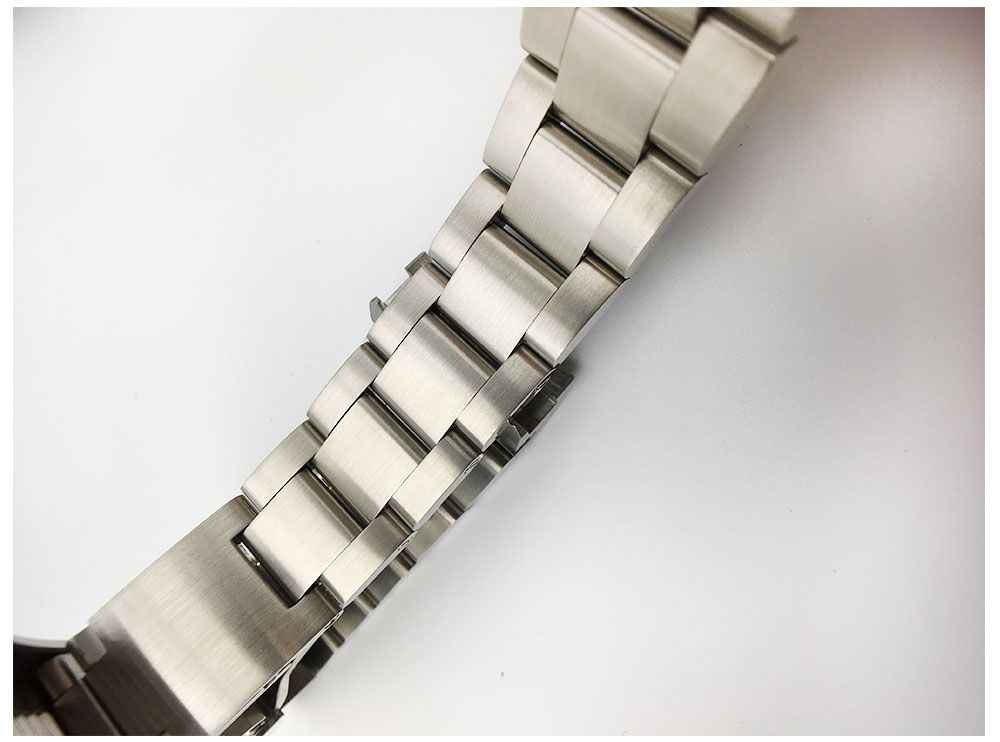 Watchband 20mm 21mm Watch Band Strap Stainless Steel Bracelet Curved ...