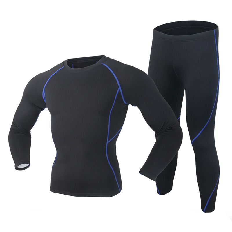 2021 New Winter Men Thermal Underwear Set Polartec Elastic Velvet Long