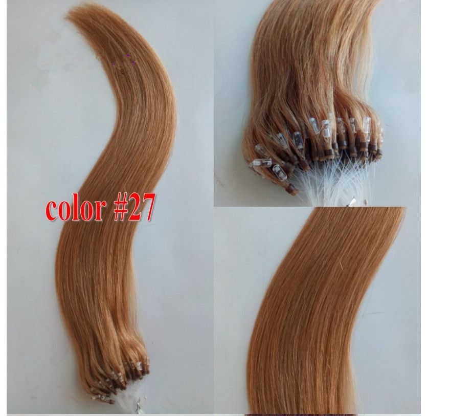 6a Indian Human 14 24 Micro Loop Hair Eextensions 1 5g S 100g