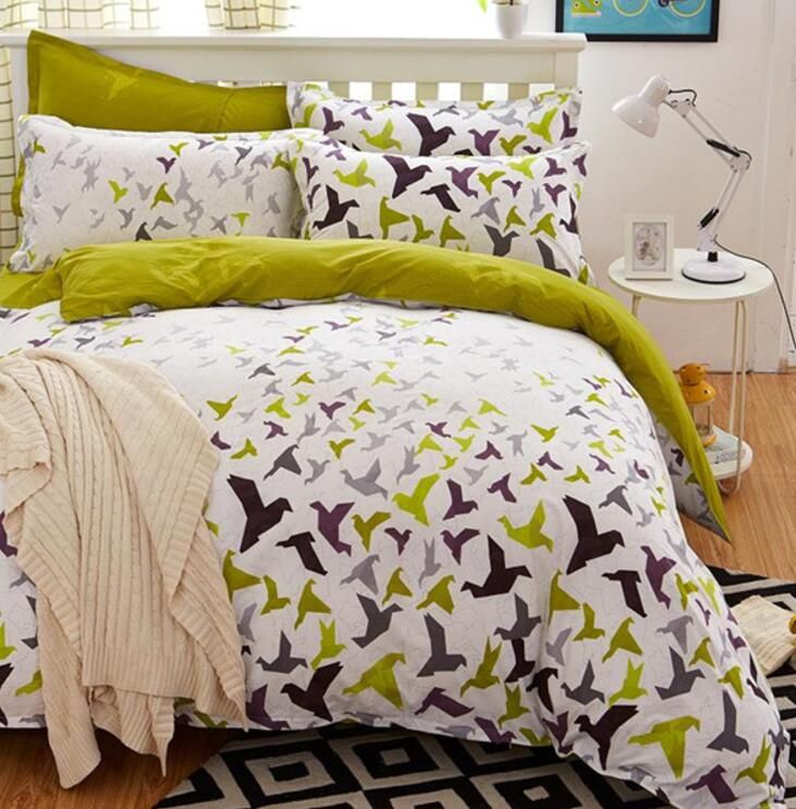 Birds Blooms Bedding Set 2017 Flower Bed Linens 5 Size Duvet