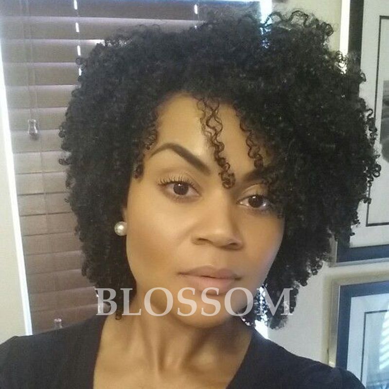 Short Kinky Curly Human Hair Wigs 100% Human Hair Wig Natural Looking Short Afro Kinky Curly Wigs For Black Women Black Wigs Uk Hair Wigs From ...