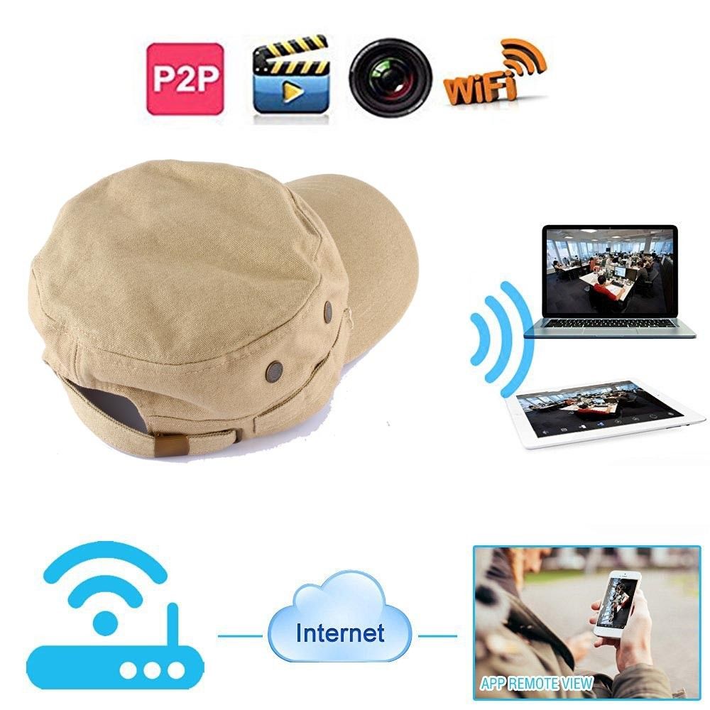 8GB 16GB 32GB HD 720P IP Camera Wearable Mini WIFI Hat Camera P2P Hat Cap Camcorder Portable DV
