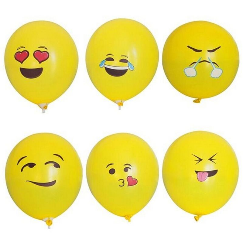 Acheter Pas Cher Emoji Smiley Expression Latex Balloons Anniversaire De Mariage Jouet Gonflable 11cm Du 6 41 Fr Dhgate