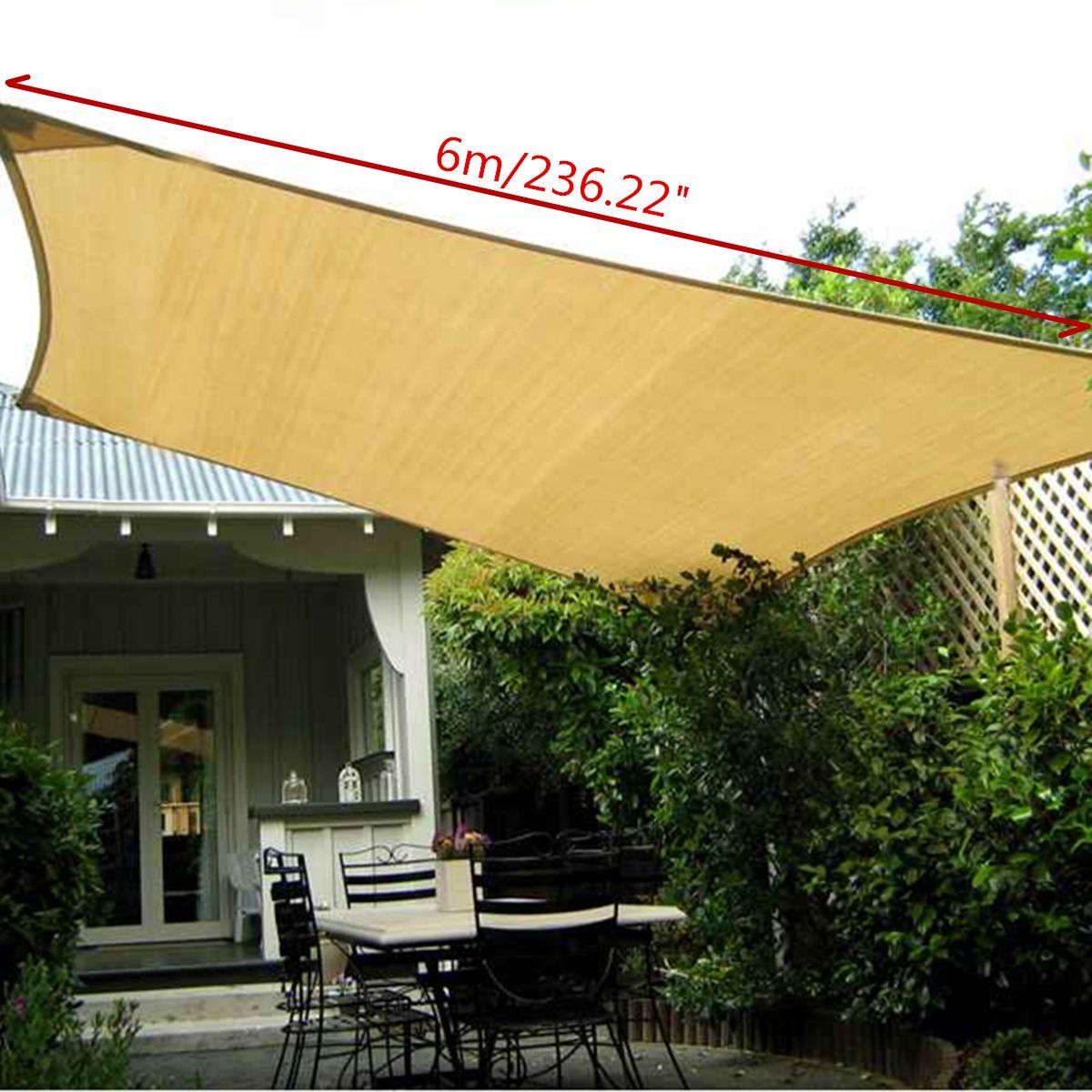 Grosshandel Rechteck Sun Shade 6x4m Polyester Segel Outdoor Garten Uv Schutz Top Baldachin Abdeckung Terrasse Pool Coffee Shop Markise Tools Von Txbiao 161 7 Auf De Dhgate Com Dhgate