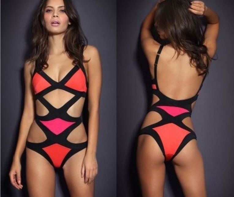 womens neon swimsuits