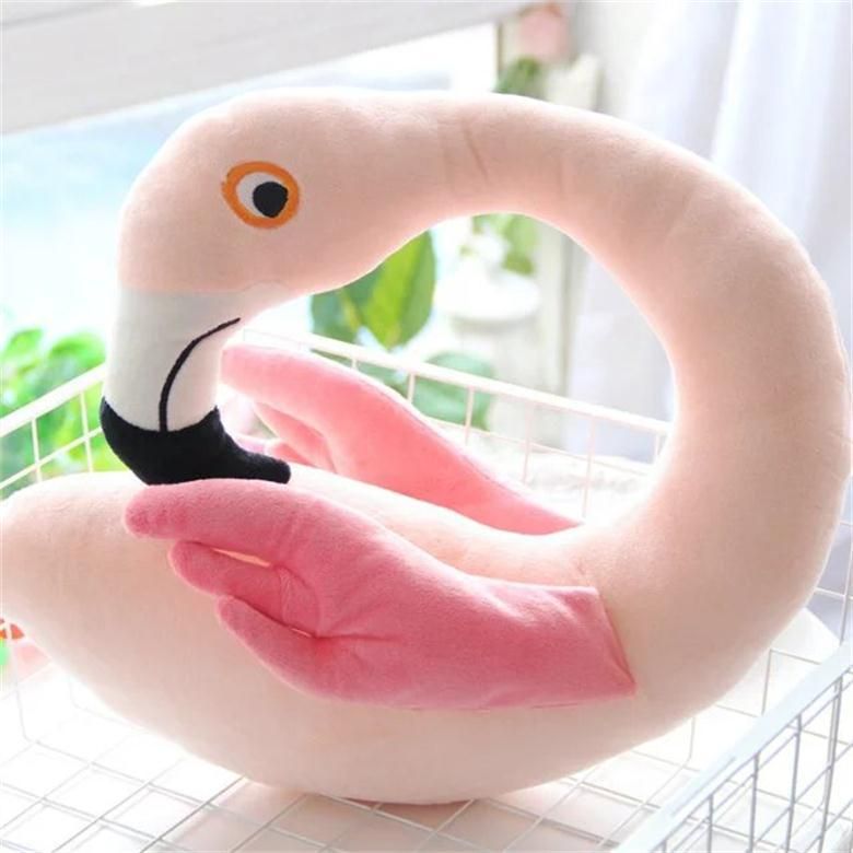 flamingo shaped pillow
