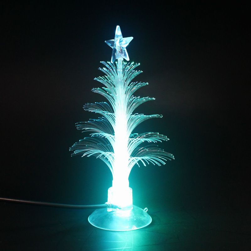 2021 Home Decoration Fiber LED Christmas Tree Light Colorful Flashing