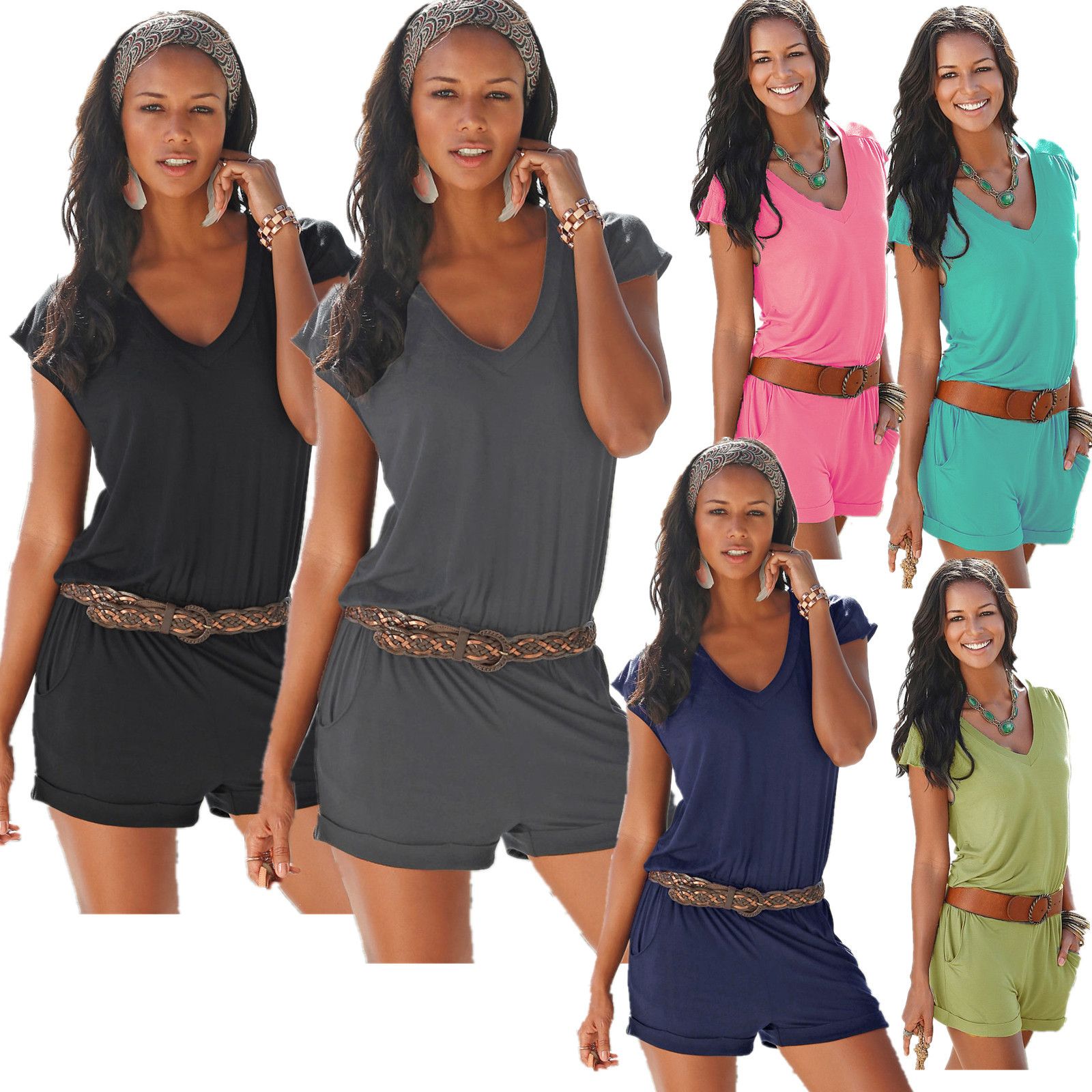 cotton jumpsuit shorts