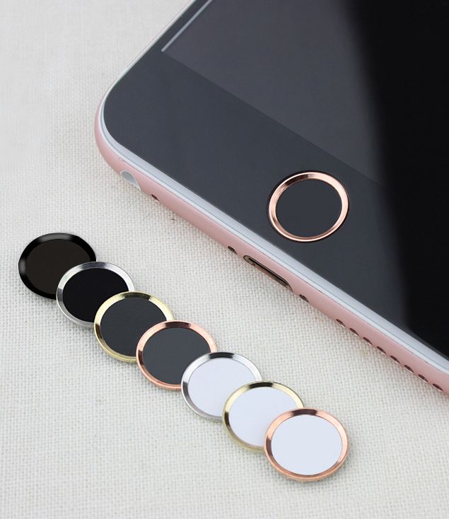 タッチID金属アルミ合金ホームボタン丸いプロテクターステッカーケースのためのiPhone 8 8プラス7 7プラス6 6S 5 5Sを￥44 |  DHgate