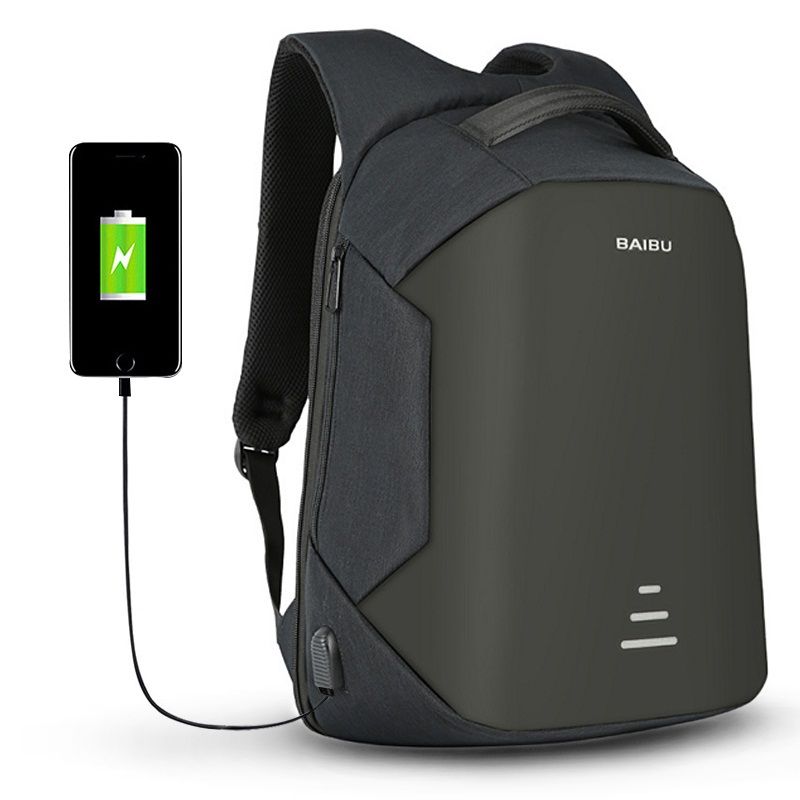 men's anti theft travel backpack