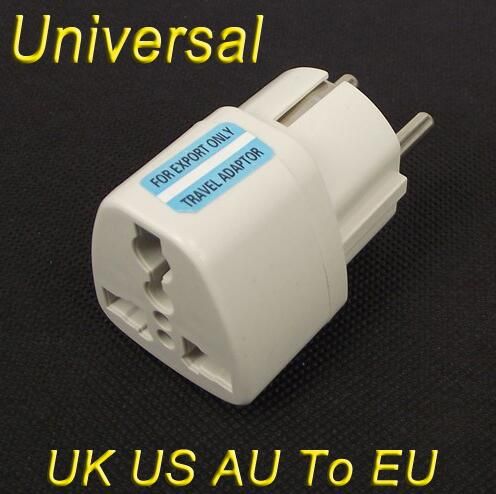 100PCS EU European to US USA Travel Charger Adapter Wall Plug Outlet Converter 