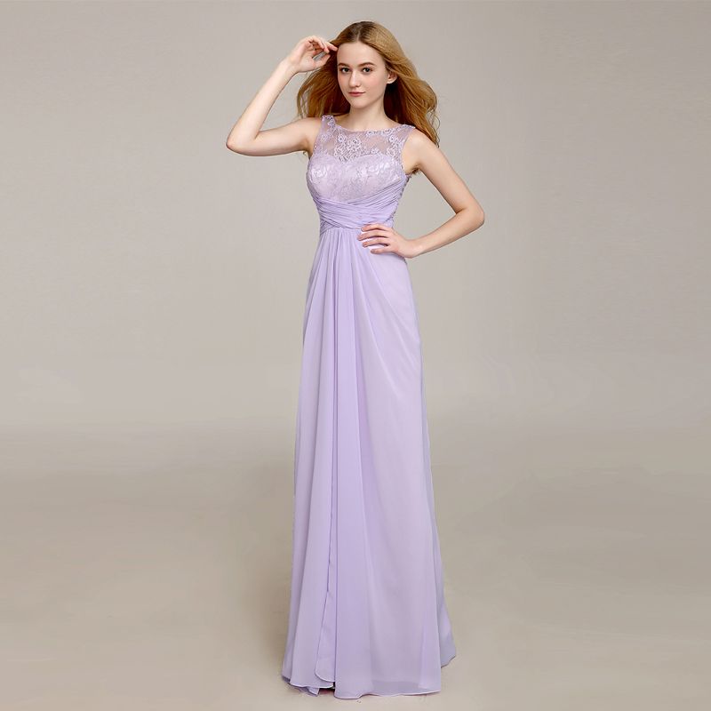 lavender chiffon dress