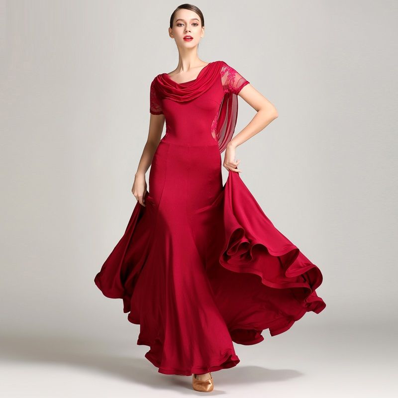 ballroom red dress