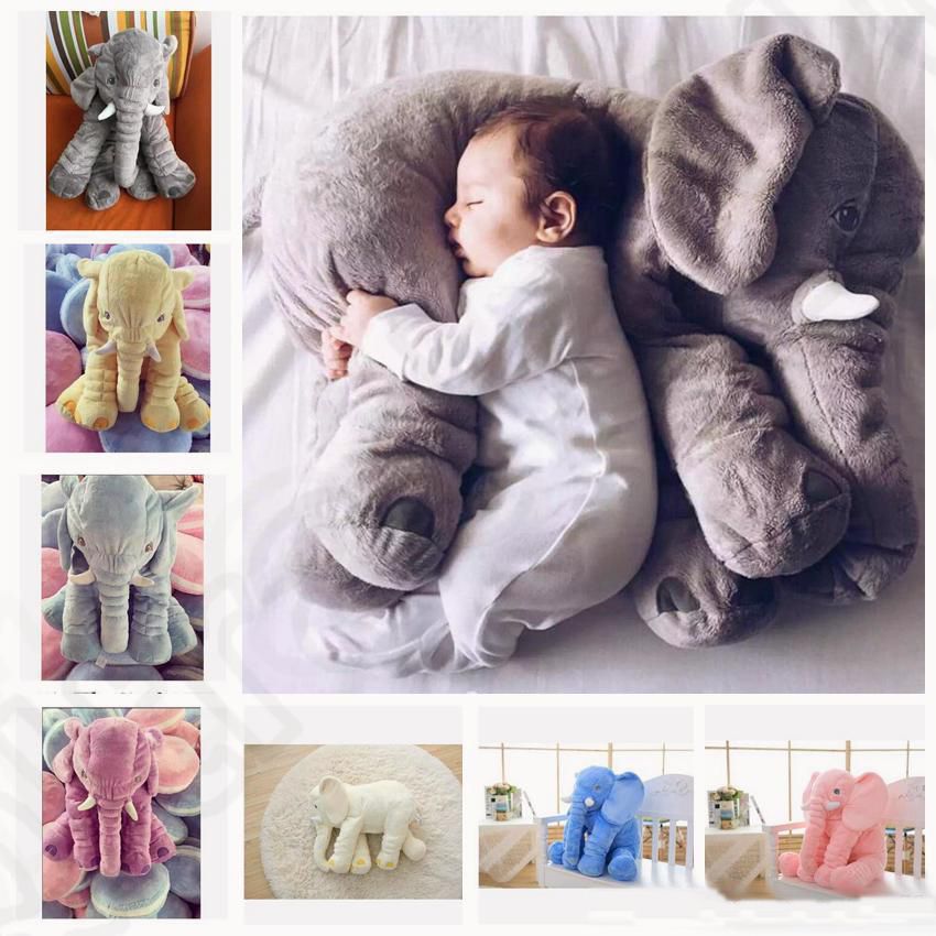 baby plush elephant pillow