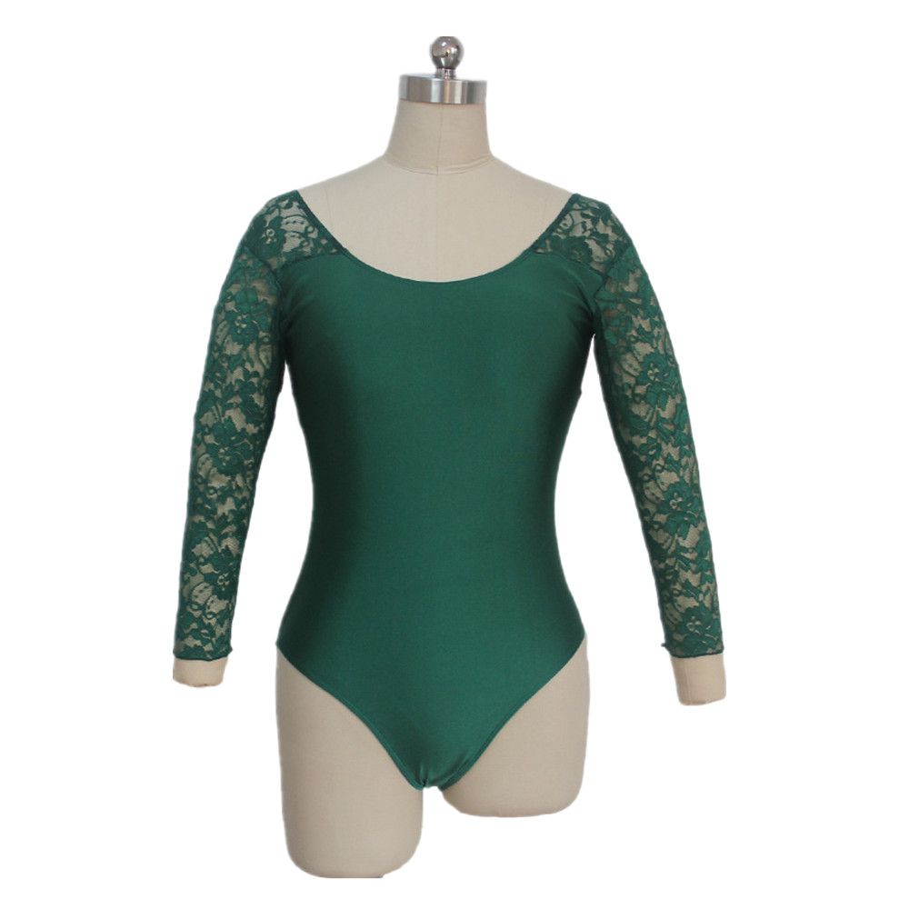 dark green leotard