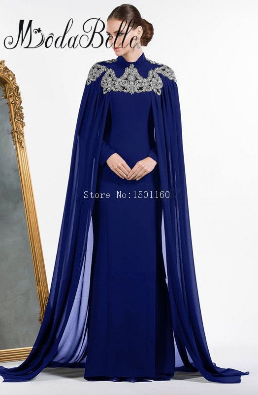 blue kaftan dress