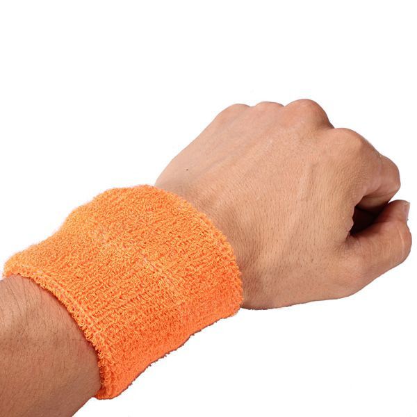 2020 Unisex Sports Cotton Wrist Sweatbands Hand Wrap Tennis Badminton