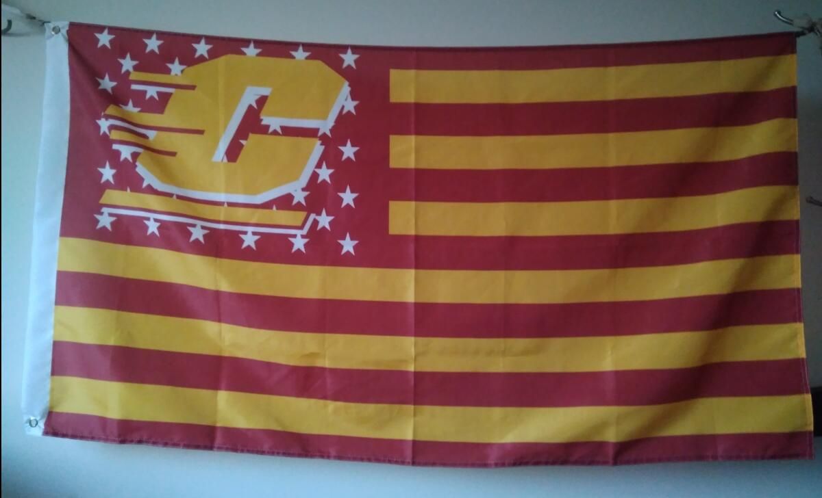 Central Michigan Chippewas CMU Gold Flag 3x5 Banner 