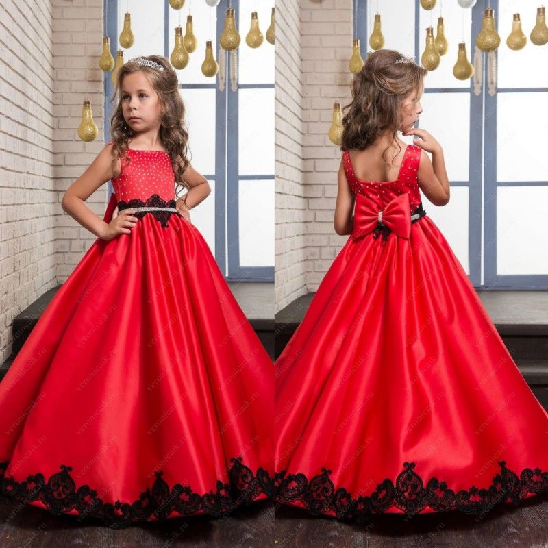 black and red dress for kids