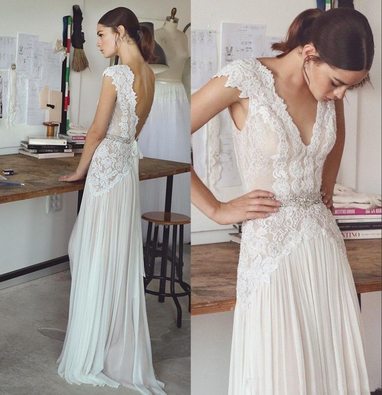 boho wedding reception dress