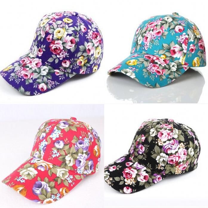 floral ball cap