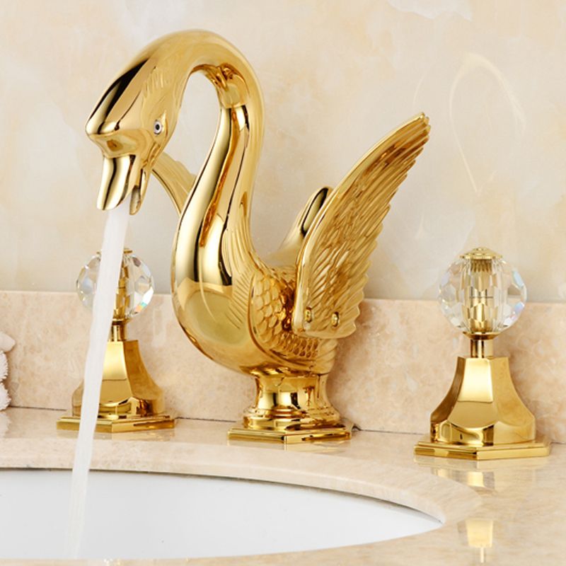 Compre Baño De Oro Recientemente Extendido Grifo De Lavabo De Lavabo