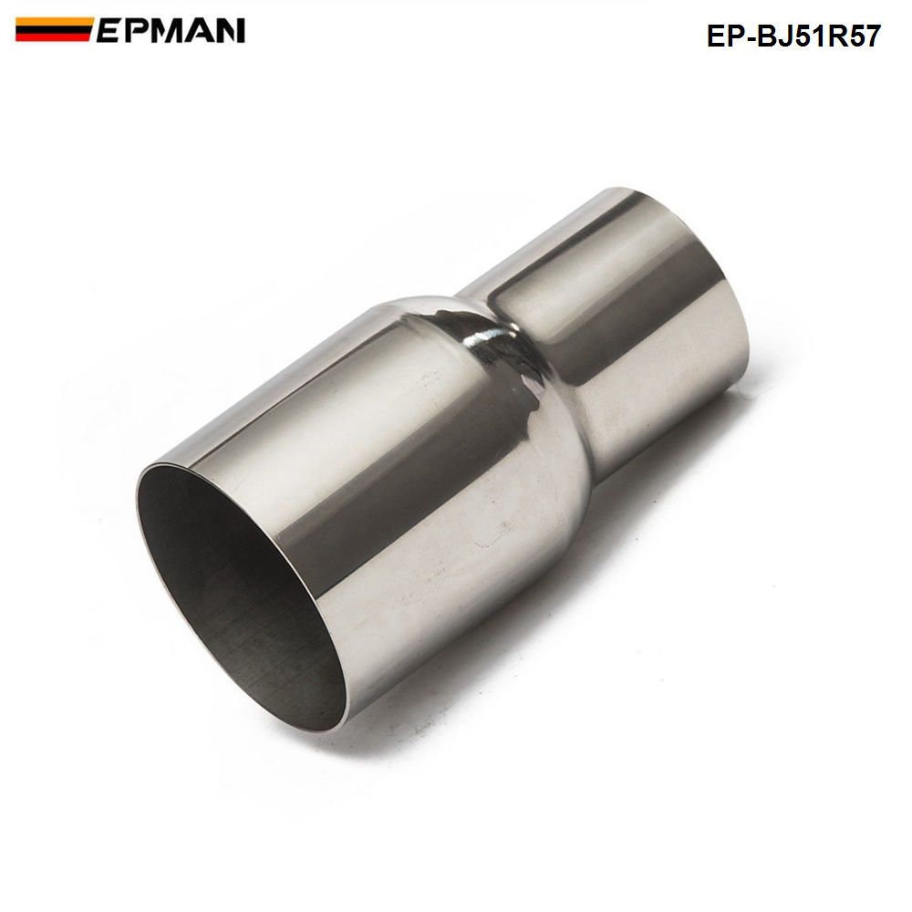 UK 2" 51mm OD To 2.25" 57mm OD Stainless Steel Exhaust Pipe Reducer Connector UK 2" 51mm OD To 2.25" 57mm OD Stainless Steel Exhaust Pipe Reducer Connector