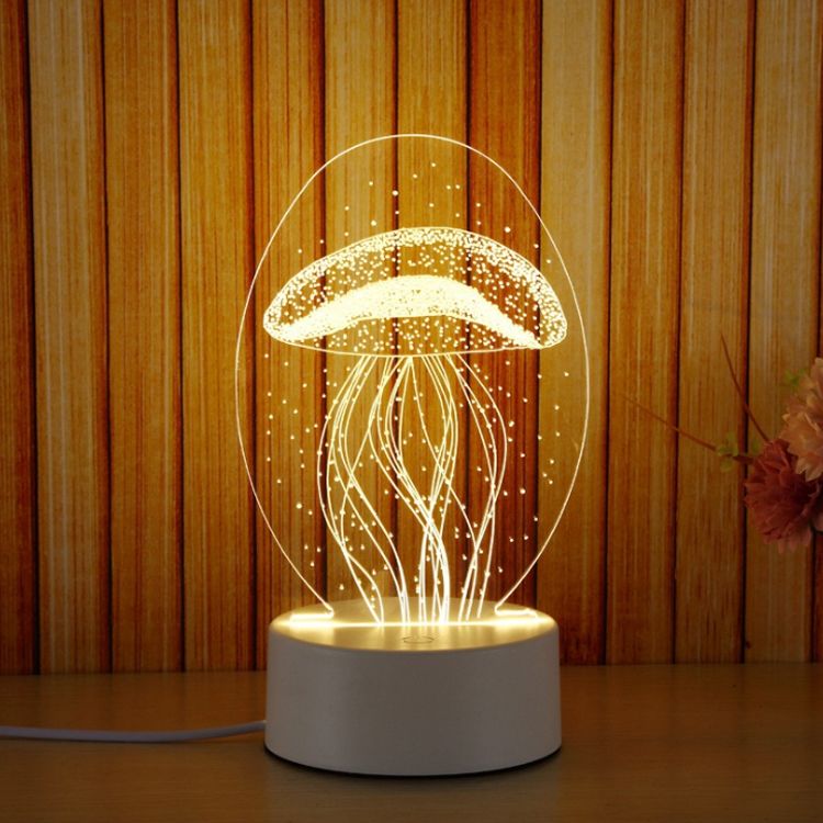 2019 3d Night Light Led Small Desk Lamp Bedside Plugging Baby Bedroom Sleep Creative Birthday Gift From Twz2018