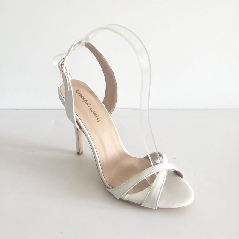 sandale a talon blanche