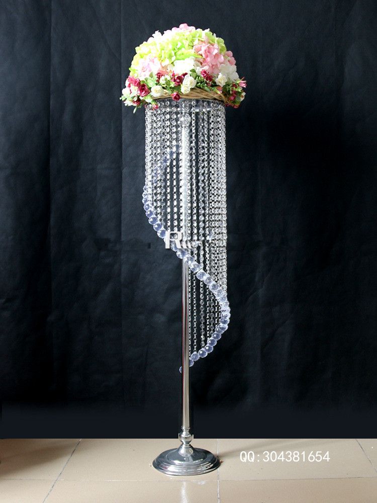 Newest Gold Wedding Centerpiece Vases Metal Tall Table