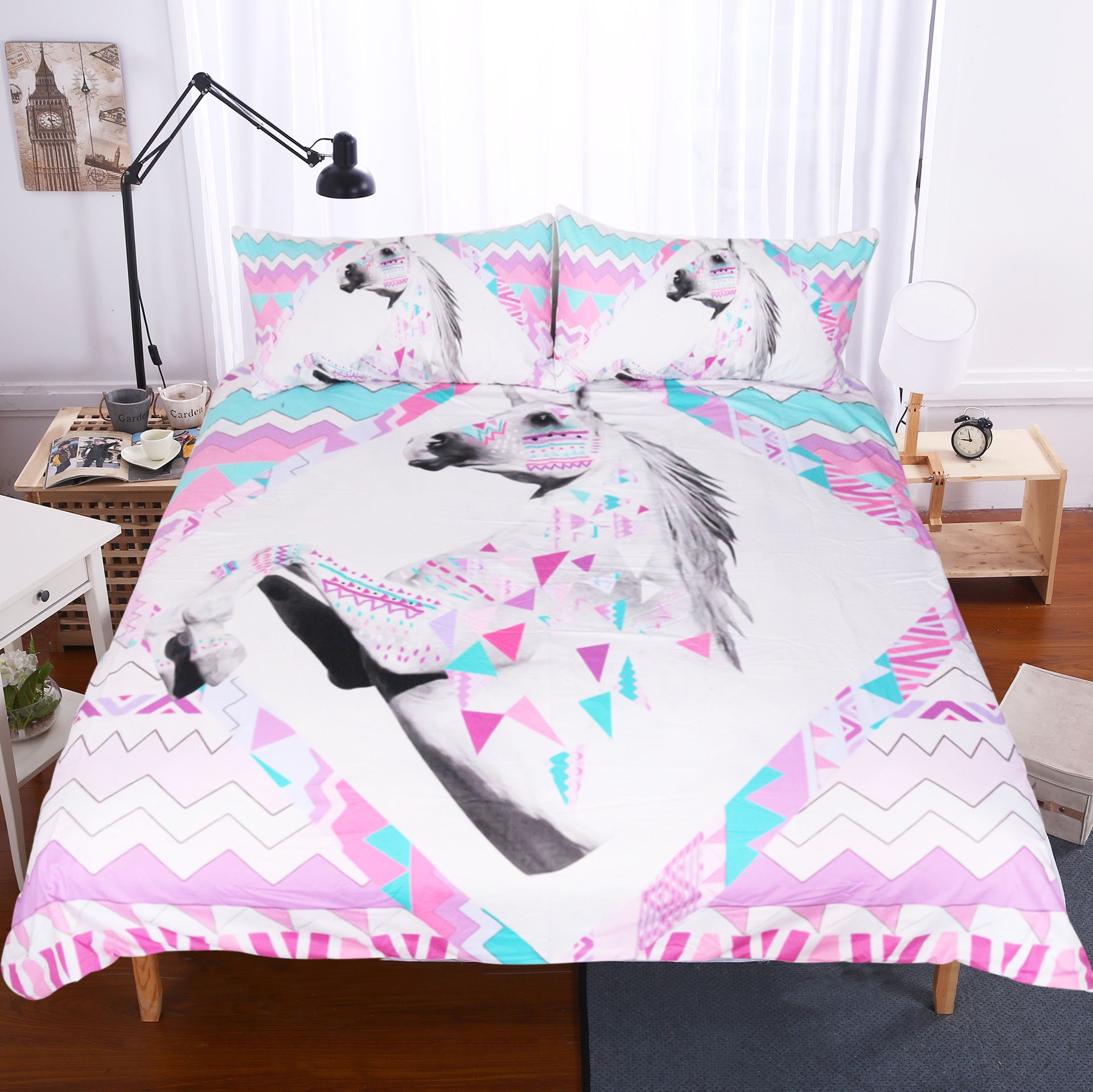 unicorn queen bedding