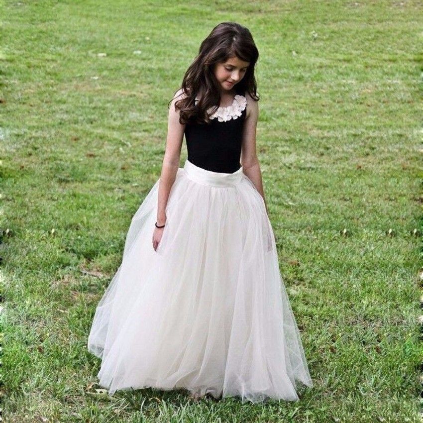 black junior bridesmaid dresses