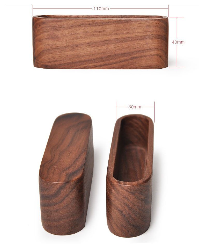 2020 Rustic Wood Name Card Holder Desk Accessories Home Office