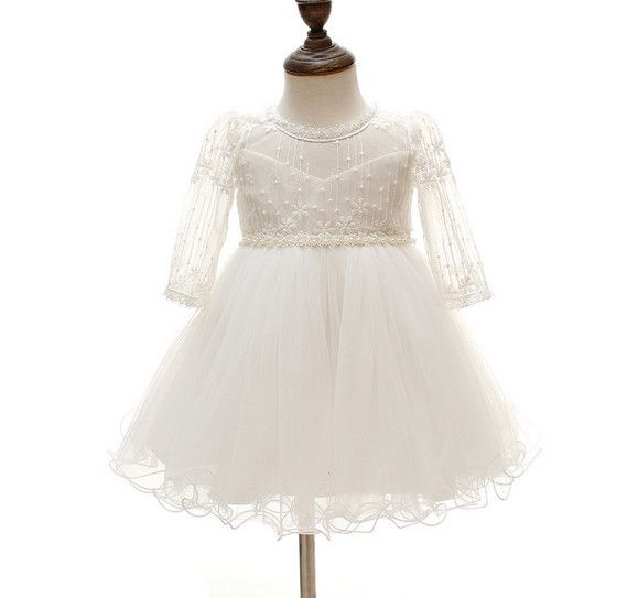 baby girl christening dress long sleeve