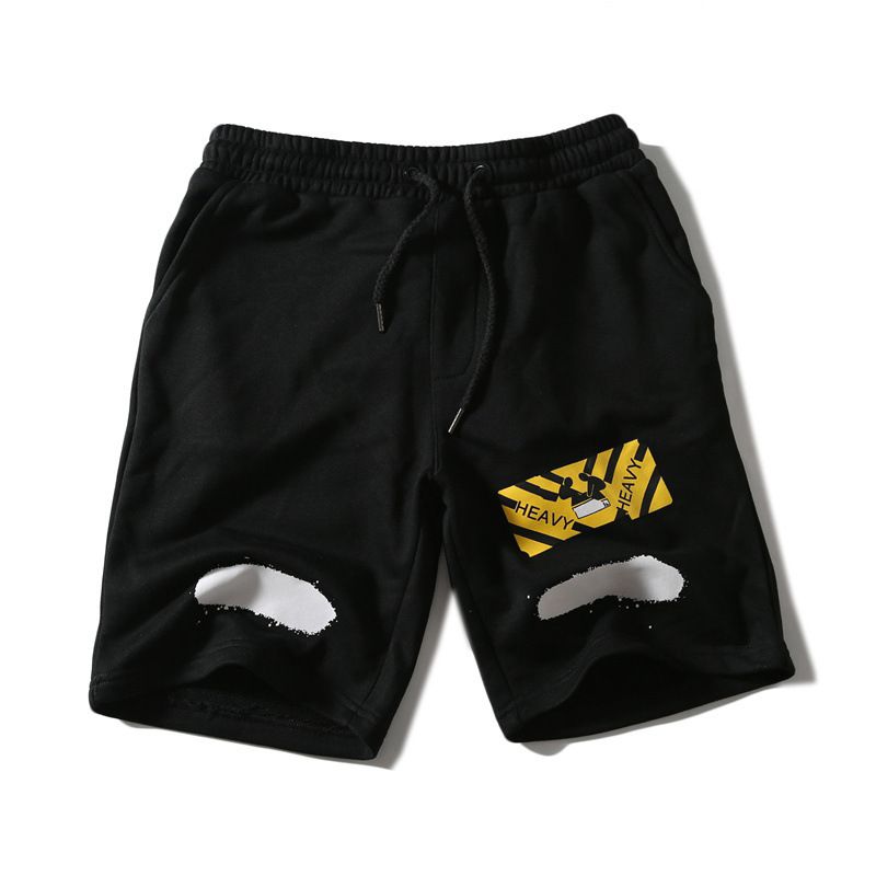 off white black shorts