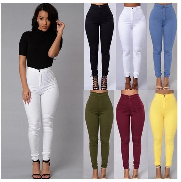 white skinny trousers ladies