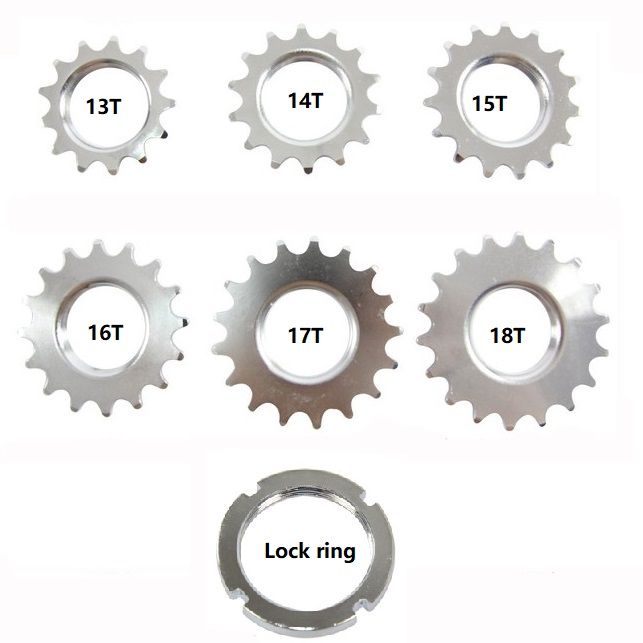 Acquistare 13T / 14T / 15T / 16T / 17T Ruota Dentata Fissa, Pignone Pista  Singola, Ingranaggi Bici Con Anello Di Bloccaggio, Catena 1/8 Economico |  Consegna Veloce E Qualità | It.Dhgate