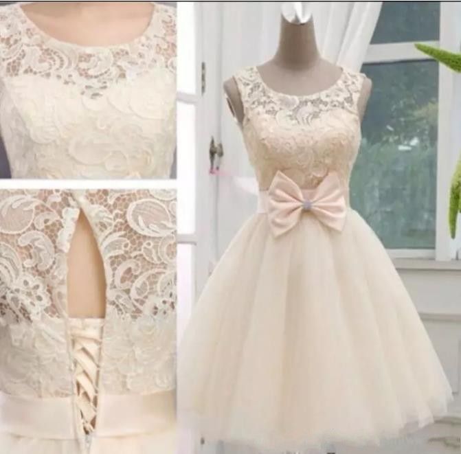 short beige bridesmaid dresses