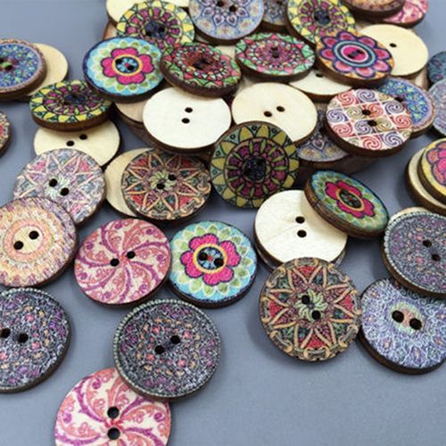 wooden craft buttons bulk